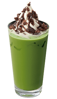 Matcha Latte Soft Serve Latte w Chocolate Crunch